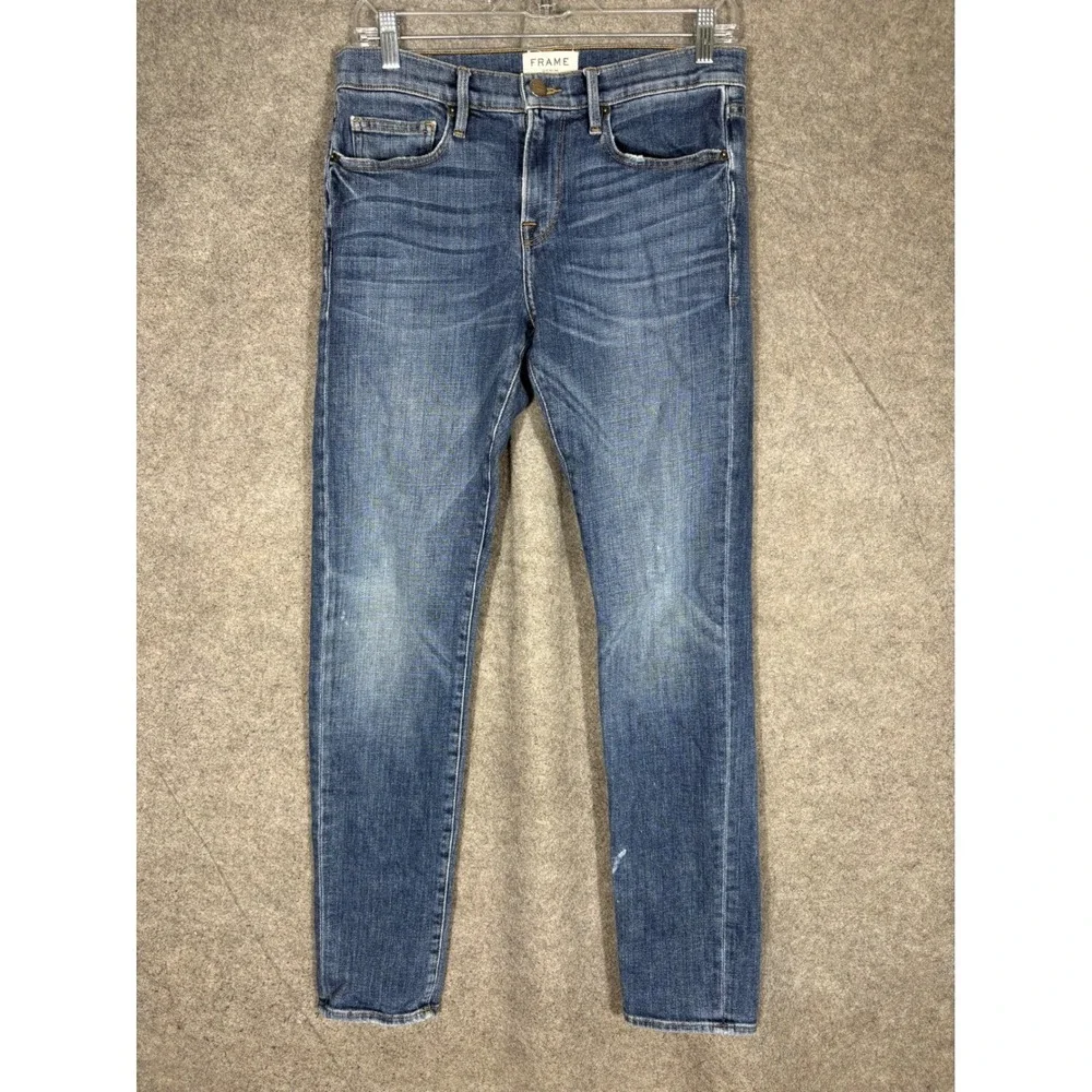 Frame Denim LHomme Straight Jeans Mens 30 Salt Lake Blue Wash LMH759 Made in USA